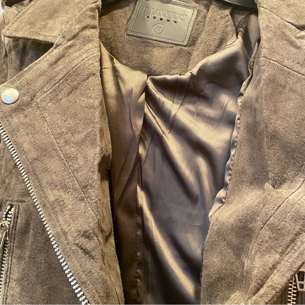 NWT [BLANKNYC] Cropped Suede Leather Motorcycle Jackets - Picture 11 of 16